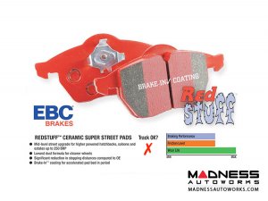 Dodge Dart Brake Pads - EBC - RedStuff Ceramic High Performance - Front